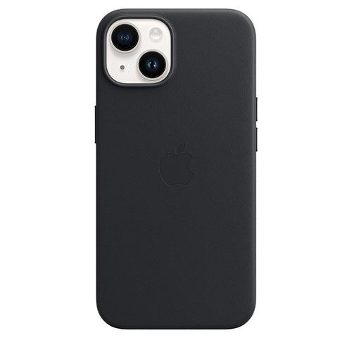 iPhone 14 Leather Case with MagSafe - Midnight