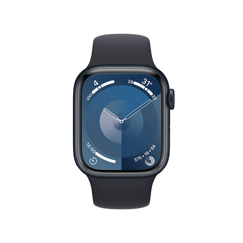 Apple Watch Series 9 GPS + Cellular 41mm Midnight Aluminium Case with Midnight Sport Band - M/L