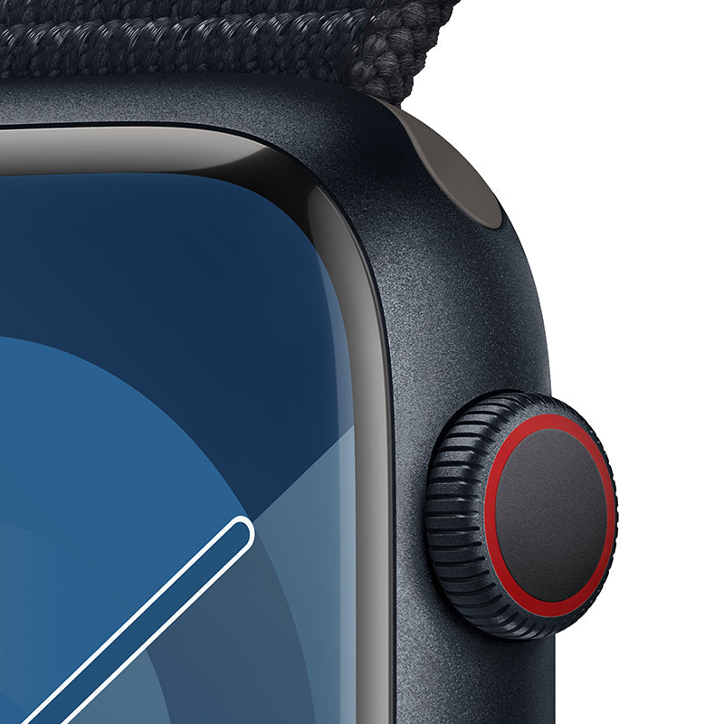 Apple Watch Series 9 GPS + Cellular 41mm Midnight Aluminium Case with Midnight Sport Loop