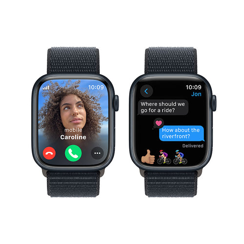 Apple Watch Series 9 GPS + Cellular 41mm Midnight Aluminium Case with Midnight Sport Loop