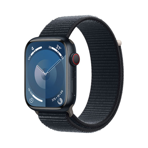 Apple Watch Series 9 GPS + Cellular 41mm Midnight Aluminium Case with Midnight Sport Loop