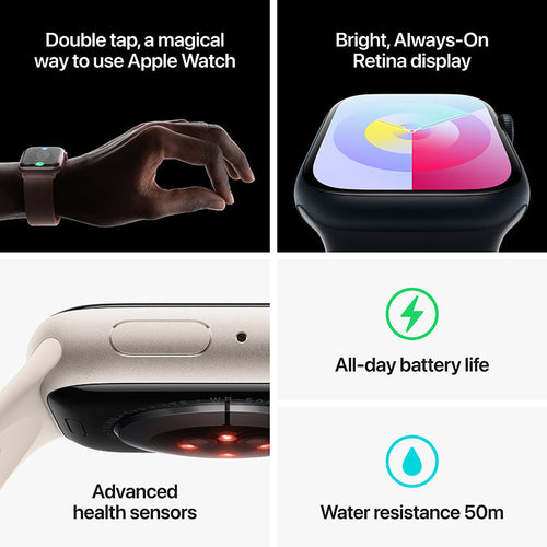 Apple Watch Series 9 GPS + Cellular 41mm Pink Aluminium Case with Light Pink Sport Loop