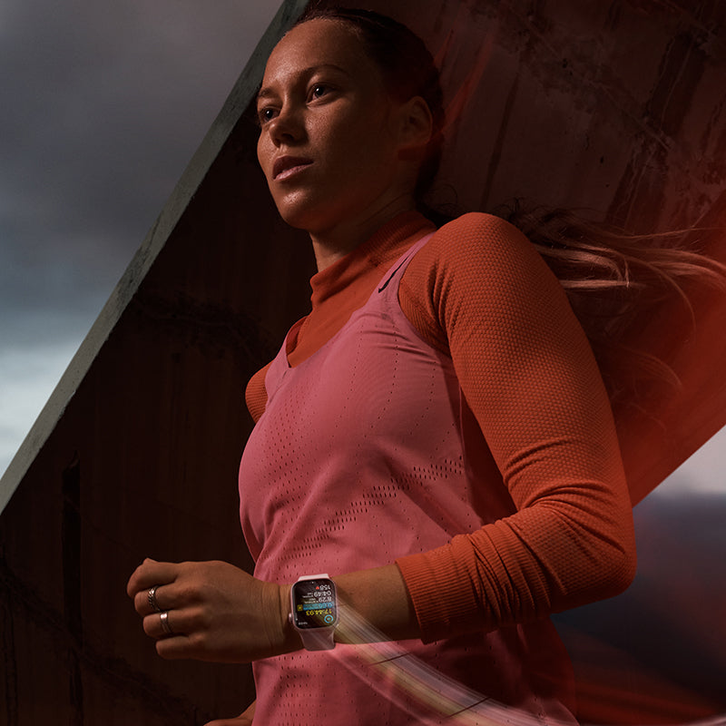 Apple Watch Series 9 GPS + Cellular 41mm Pink Aluminium Case with Light Pink Sport Loop