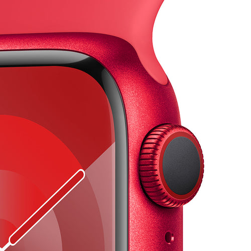 Apple Watch Series 9 GPS + Cellular 41mm (PRODUCT)RED Aluminium Case with (PRODUCT)RED Sport Band - S/M