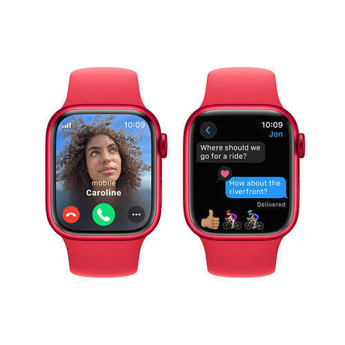 Apple Watch Series 9 GPS + Cellular 41mm (PRODUCT)RED Aluminium Case with (PRODUCT)RED Sport Band - M/L