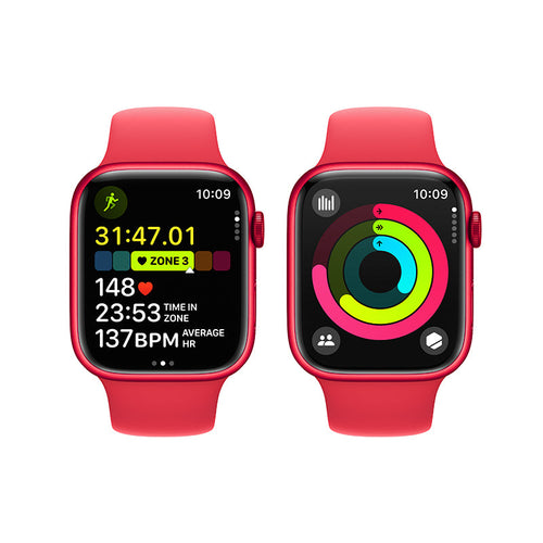 Apple Watch Series 9 GPS + Cellular 45mm (PRODUCT)RED Aluminium Case with (PRODUCT)RED Sport Band - M/L