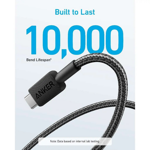 Anker A81H6H21 322 PowerLine USB A to USB C Fast Charging 1.8M (White)
