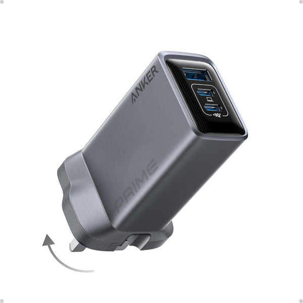 Anker A2688241 Prime Charger 100W USB C Foldable Charger 3-Port