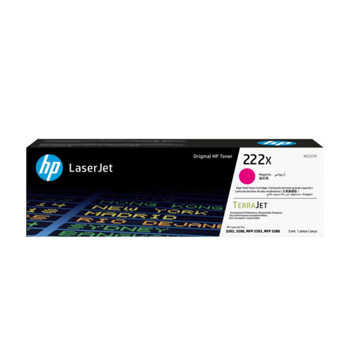 HP 222X Magenta Original LaserJet Toner Cartridge (W2223X)