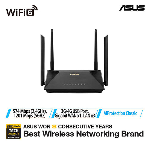 ASUS Router RT-AX53U AX1800 Dual Band WiFi 6 Router AI-Mesh MU-MIMO and OFDMA RT AX53 RT-AX53 RT ASUS Router RT-AX53U AX1800 Dual Band WiFi 6 Router AI-Mesh MU-MIMO and OFDMA RT AX53 RT-AX53 RT