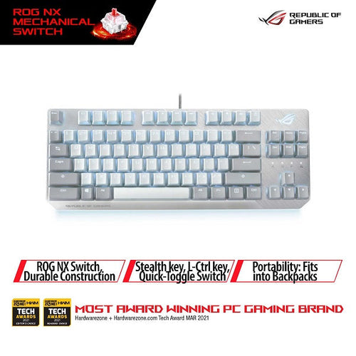 Asus X806 ROG Strix Scope NX TKL Moonlight Gaming Keyboard (Red)