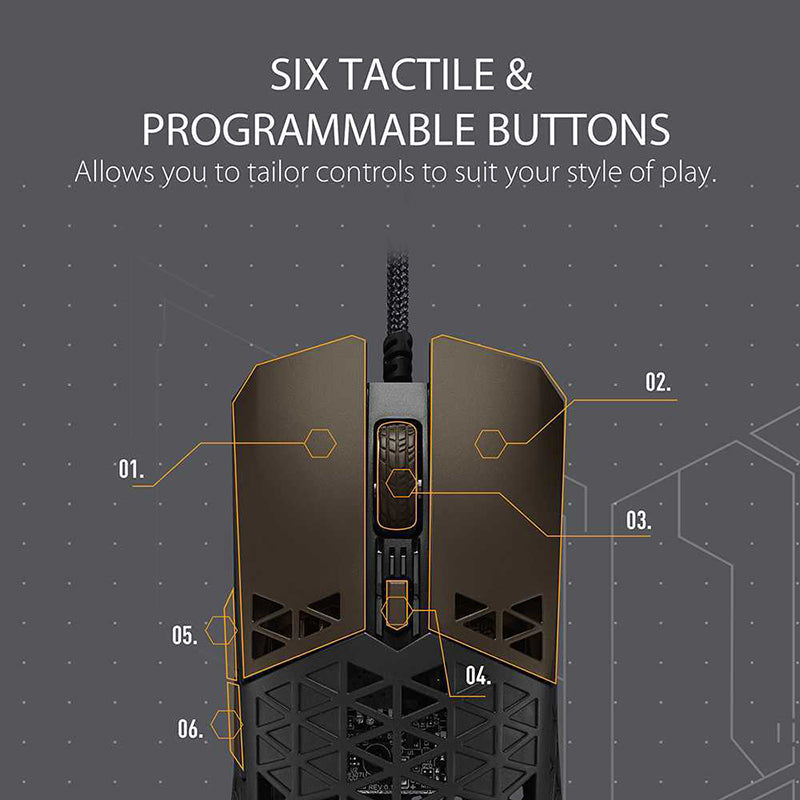 Asus TUF Gaming M4 Air Lightweight Wired Gaming Mouse