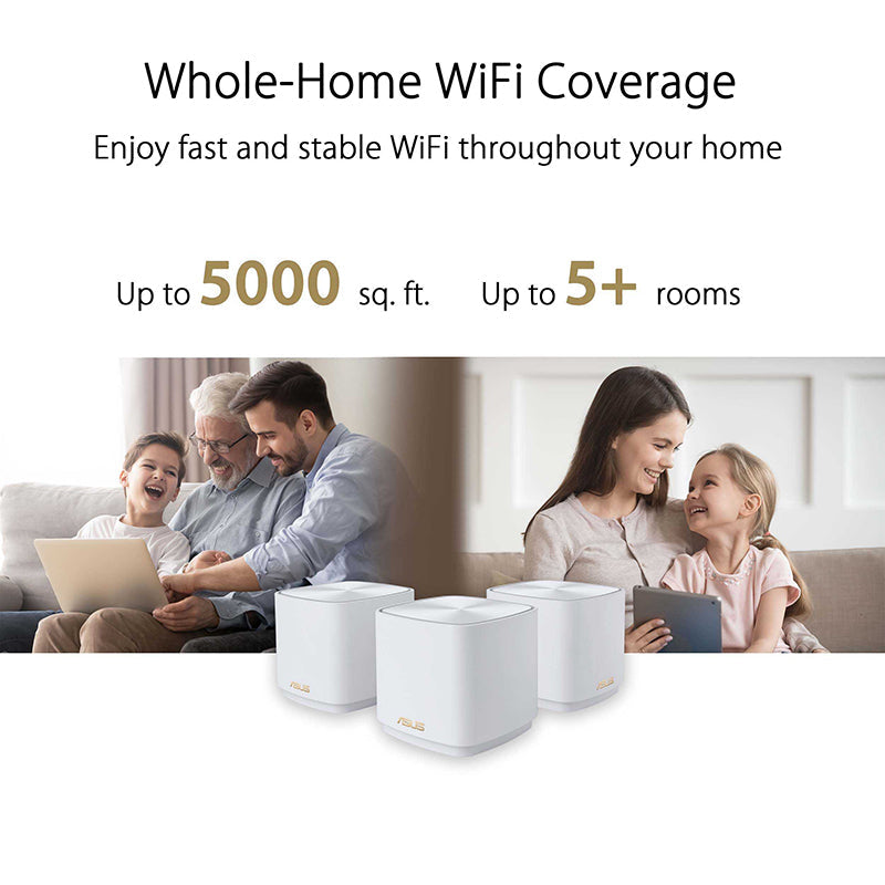 Asus ZenWiFi AX XD5 Mini AX3000 WiFi 6 Mesh [Black] (2-Pack