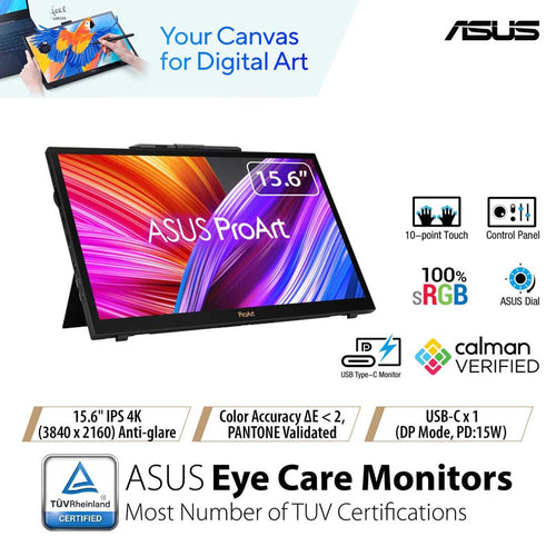 Asus ProArt PA169CDV Pen Display - 15.6 UHD IPS Portable Monitor