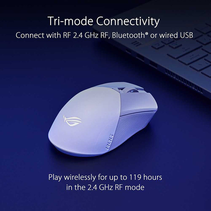Asus ROG Gladius III Wireless AimPoint Gaming Mouse (White)