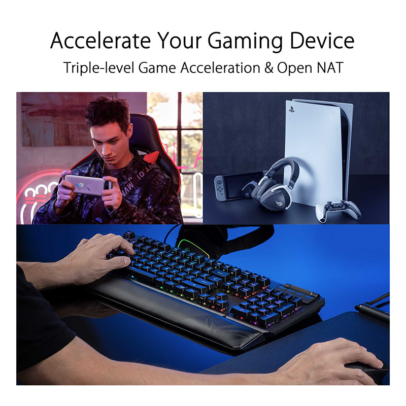 Asus ROG Rapture GT6 AX10000 Tri-Band Wi-Fi 6 Game-Ready Mesh - Black (2-Pack)