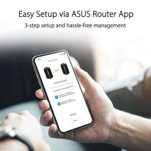 Asus ZenWiFi Pro ET12 WiFi 6E AX11000 Black Tri-band Mesh WiFi (2-Pack)