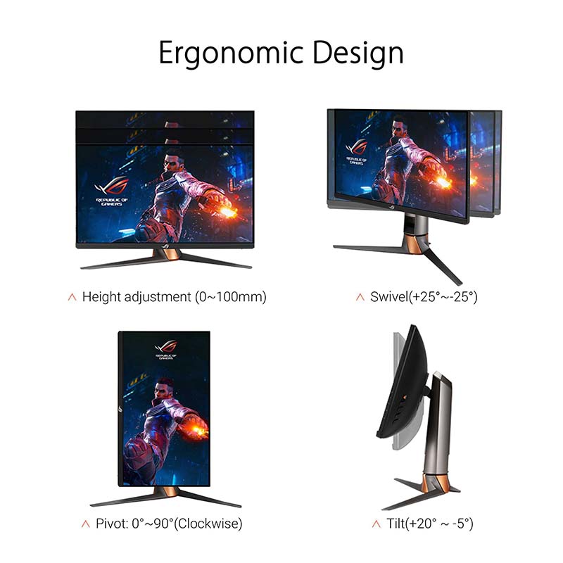 Asus ROG Swift PG27AQN Gaming Monitor - 27 QHD Fast IPS 360Hz