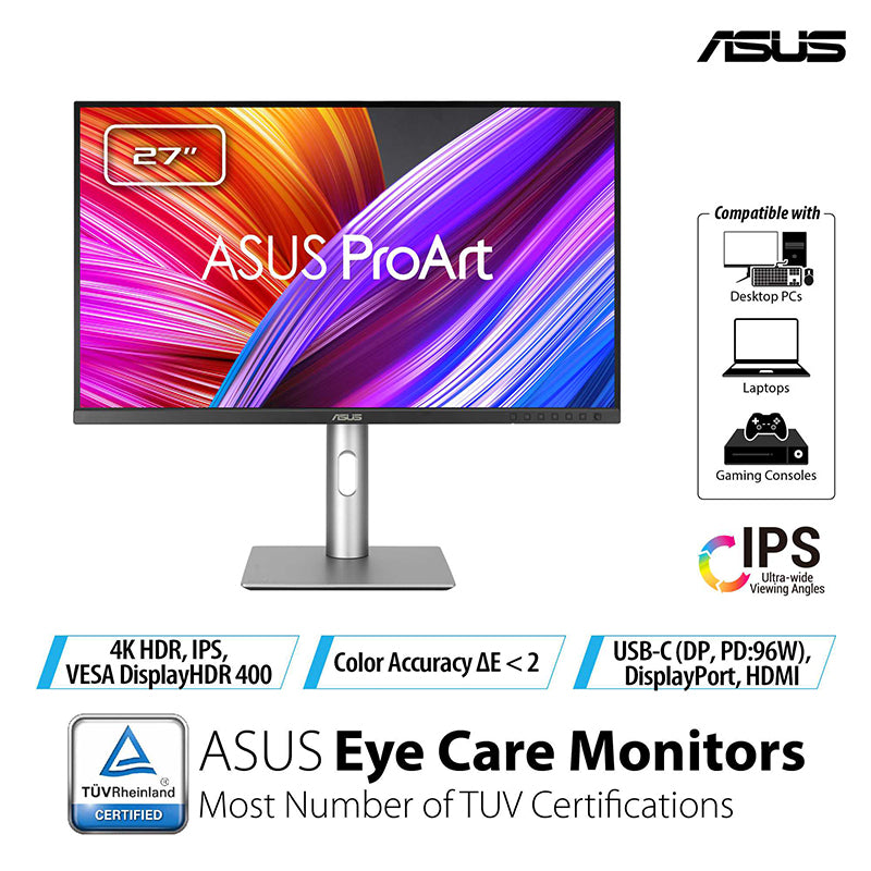 ASUS 4Kモニター ProArt Display PA279CRV ASUS ProArt Display PA279CRV Professional Monitor - 27