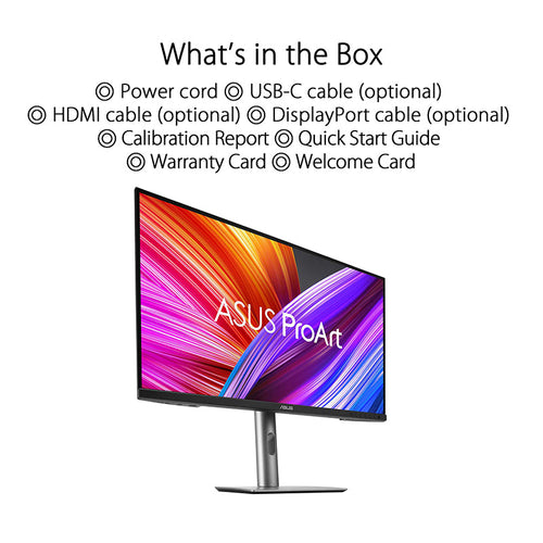 Asus ProArt PA329CRV Professional Monitor - 32 UHD IPS 98% DCI-P3 Professional Monitor