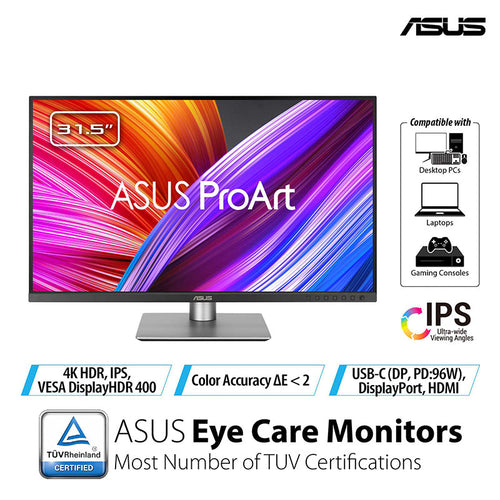 Asus ProArt PA329CRV Professional Monitor - 32 UHD IPS 98% DCI-P3 Professional Monitor
