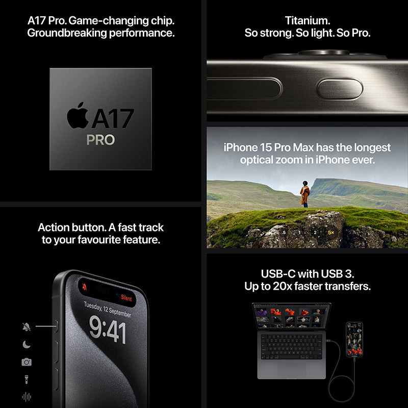 Apple iPhone 15 Pro ホワイトチタニウム　128GB New & Refurbished iPhone 15 Pro in Singapore | Mister Mobile