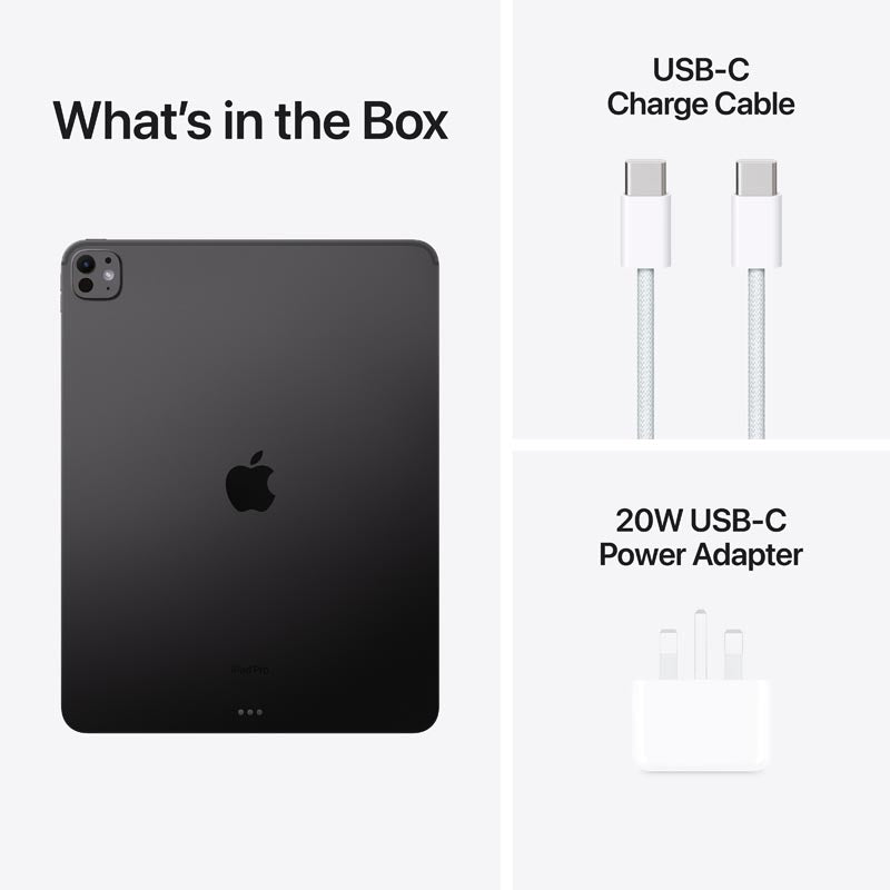 iPad Pro 13 M4 Wi-Fi 256GB with Standard Glass - Space Black [MVX23ZP/A]