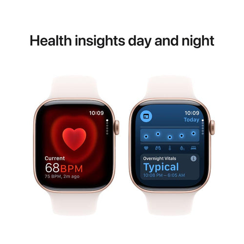 Apple Watch Series 10 GPS 46mm Rose Gold Aluminium Case with Light Blush Sport Band S/M