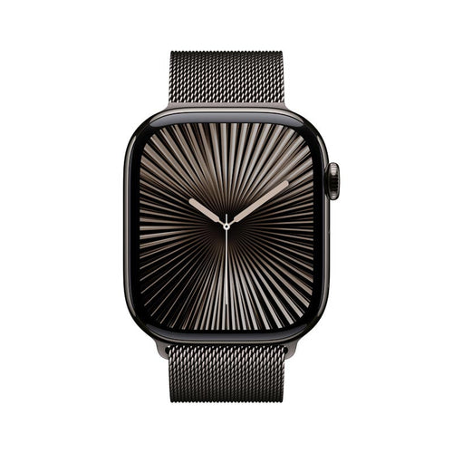 Apple Watch Series 10 GPS + Cellular 46mm Slate Titanium Case with Slate Milanese Loop M/L