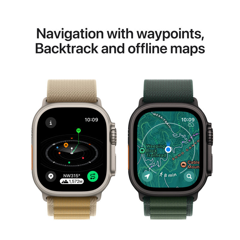 Apple Watch Ultra 2 GPS+Cellular 49mm Natural Case with Navy Ocean Band