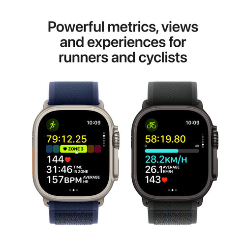 Apple Watch Ultra 2 GPS+Cellular 49mm Natural Case with Navy Ocean Band