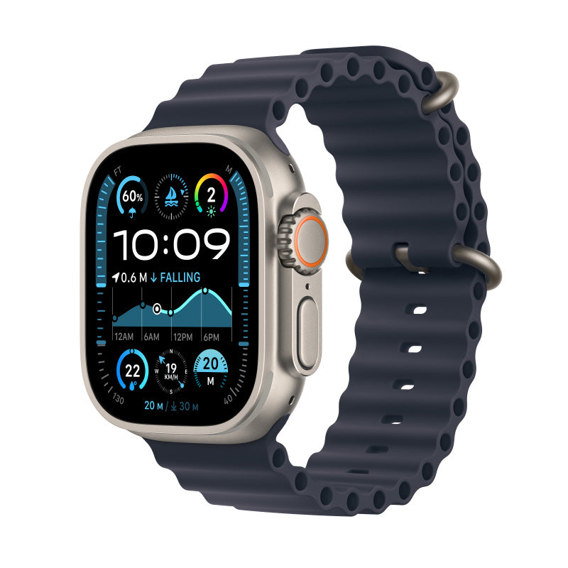 Apple Watch Ultra 2 GPS+Cellular 49mm Natural Case with Navy Ocean Band