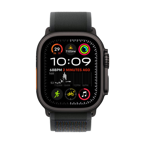 Apple Watch Ultra 2 GPS+Cellular 49mm Black Case with Black Trail Loop - M/L