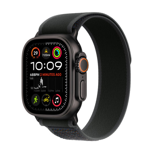 Apple Watch Ultra 2 GPS+Cellular 49mm Black Case with Black Trail Loop - M/L