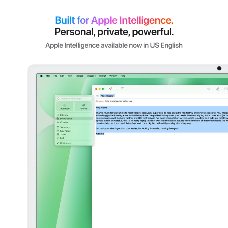 24-inch iMac with Retina 4.5K display: Apple M4 chip with 8‑core CPU and 8‑core GPU, 16GB, 256GB SSD - Green [MWUE3ZP/A]