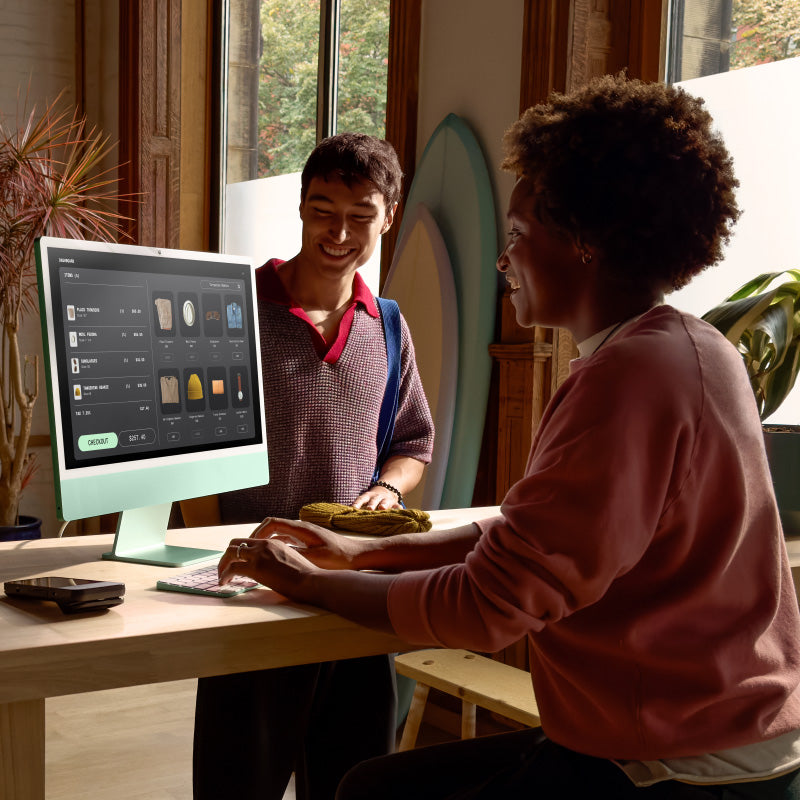 24-inch iMac with Retina 4.5K display: Apple M4 chip with 8‑core CPU and 8‑core GPU, 16GB, 256GB SSD - Blue [MWUF3ZP/A]