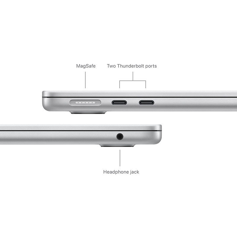 MacBook Air 13-inch Apple M3 chip with 8-core CPU and 10-core GPU, 16GB, 512GB - Silver [MXCT3ZP/A]