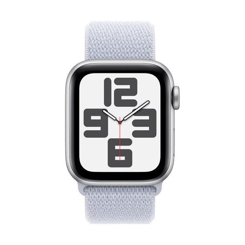 Apple Watch SE GPS 40mm Silver Aluminium Case with Blue Cloud Sport Loop