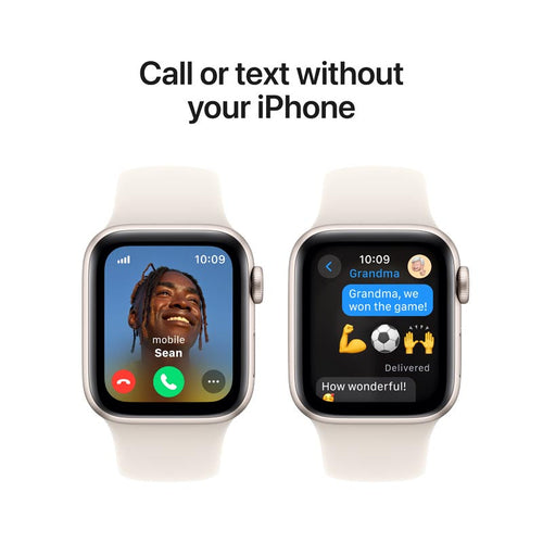 Apple Watch SE GPS 40mm Starlight Aluminium Case with Starlight Sport Band M/L