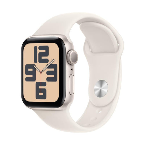 Apple Watch SE GPS 40mm Starlight Aluminium Case with Starlight Sport Band M/L