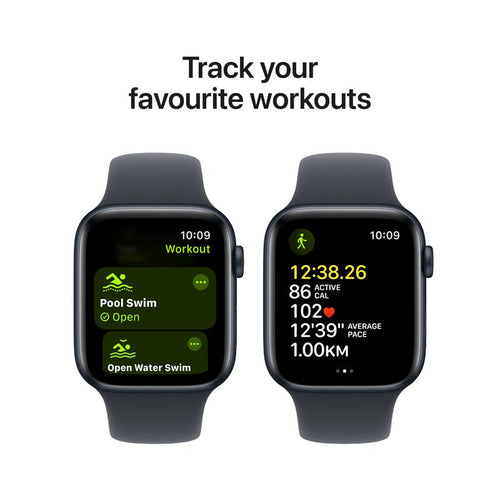 Apple Watch SE GPS 44mm Midnight Aluminium Case with Midnight Sport Band M/L