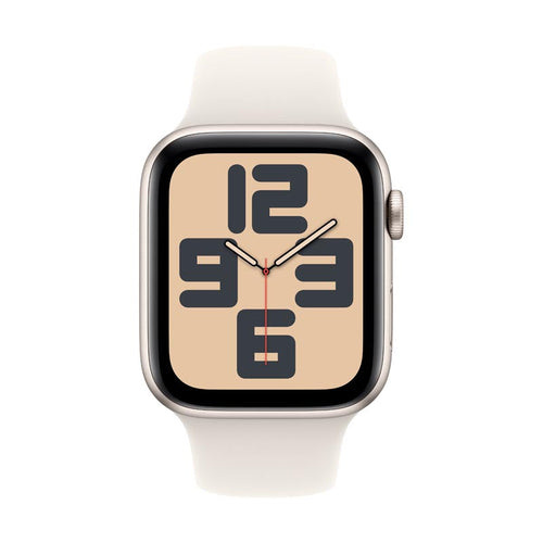 Apple Watch SE GPS 44mm Starlight Aluminium Case with Starlight Sport Band S/M