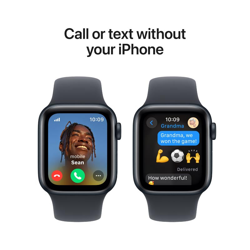 Apple Watch SE GPS + Cellular 40mm Midnight Aluminium Case with Midnight Sport Band M/L