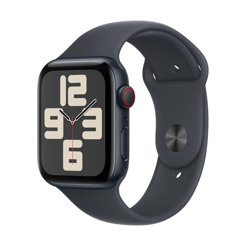 Apple Watch SE GPS + Cellular 44mm Midnight Aluminium Case with Midnight Sport Band S/M