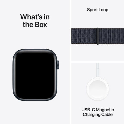 Apple Watch SE GPS + Cellular 44mm Midnight Aluminium Case with Ink Sport Loop