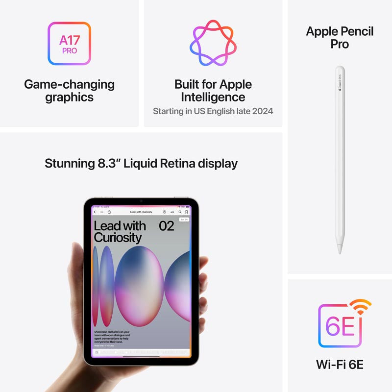 iPad mini Wi-Fi 128GB - Blue [MXN73ZP/A] – Challenger Singapore