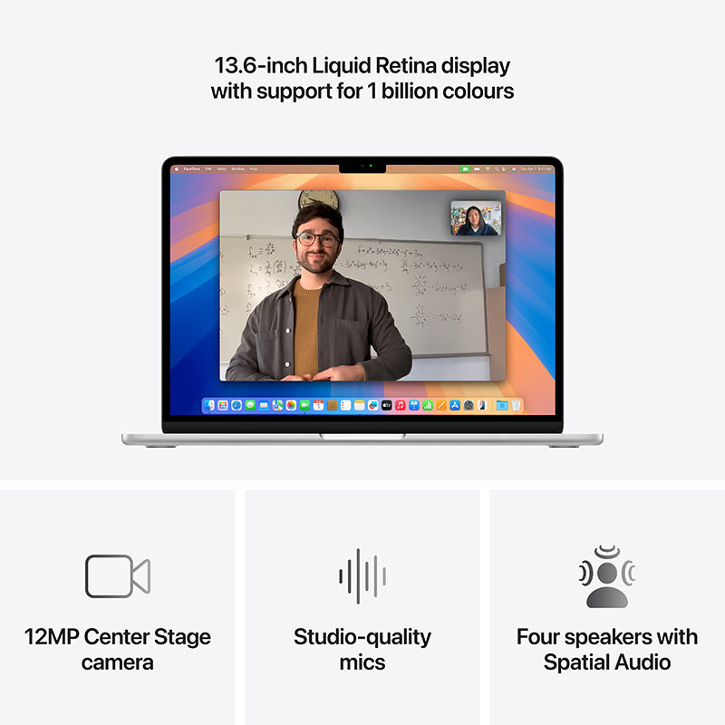 MacBook Air 13.6 M4 10C GPU/16GB/512GB - Silver [MW0X3ZP/A]