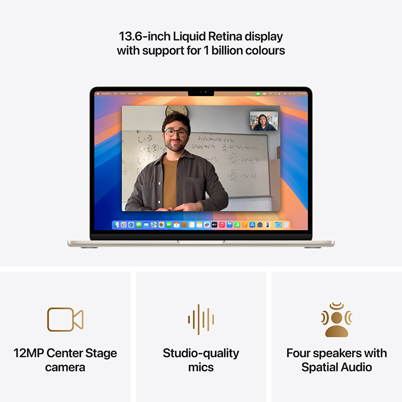 MacBook Air 13.6'' M4 8C GPU/16GB/256GB - Starlight [MW0Y3ZP/A