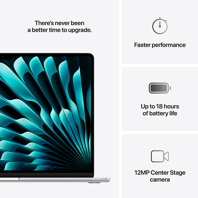 MacBook Air 15.3'' M4 10C GPU/16GB/512GB - Silver [MW1H3ZP/A