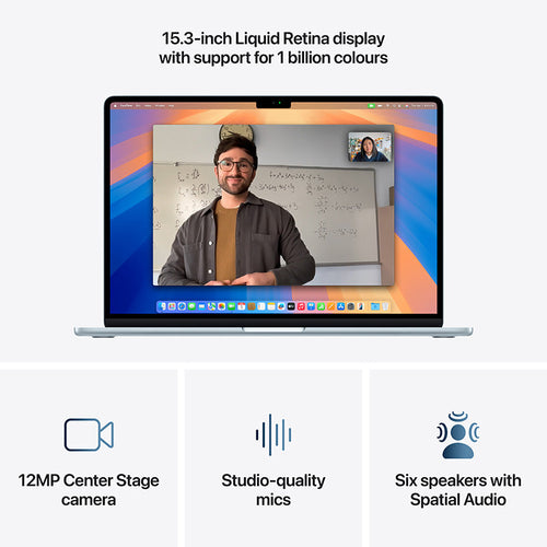 MacBook Air 15.3 M4 10C GPU/16GB/256GB - Sky Blue [MC7A4ZP/A]
